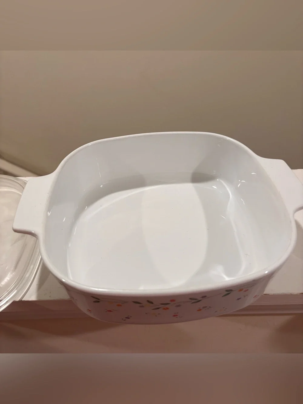 Corning Ware English Meadow Casserole A-2-B 2 Liter with Pyrex Lid